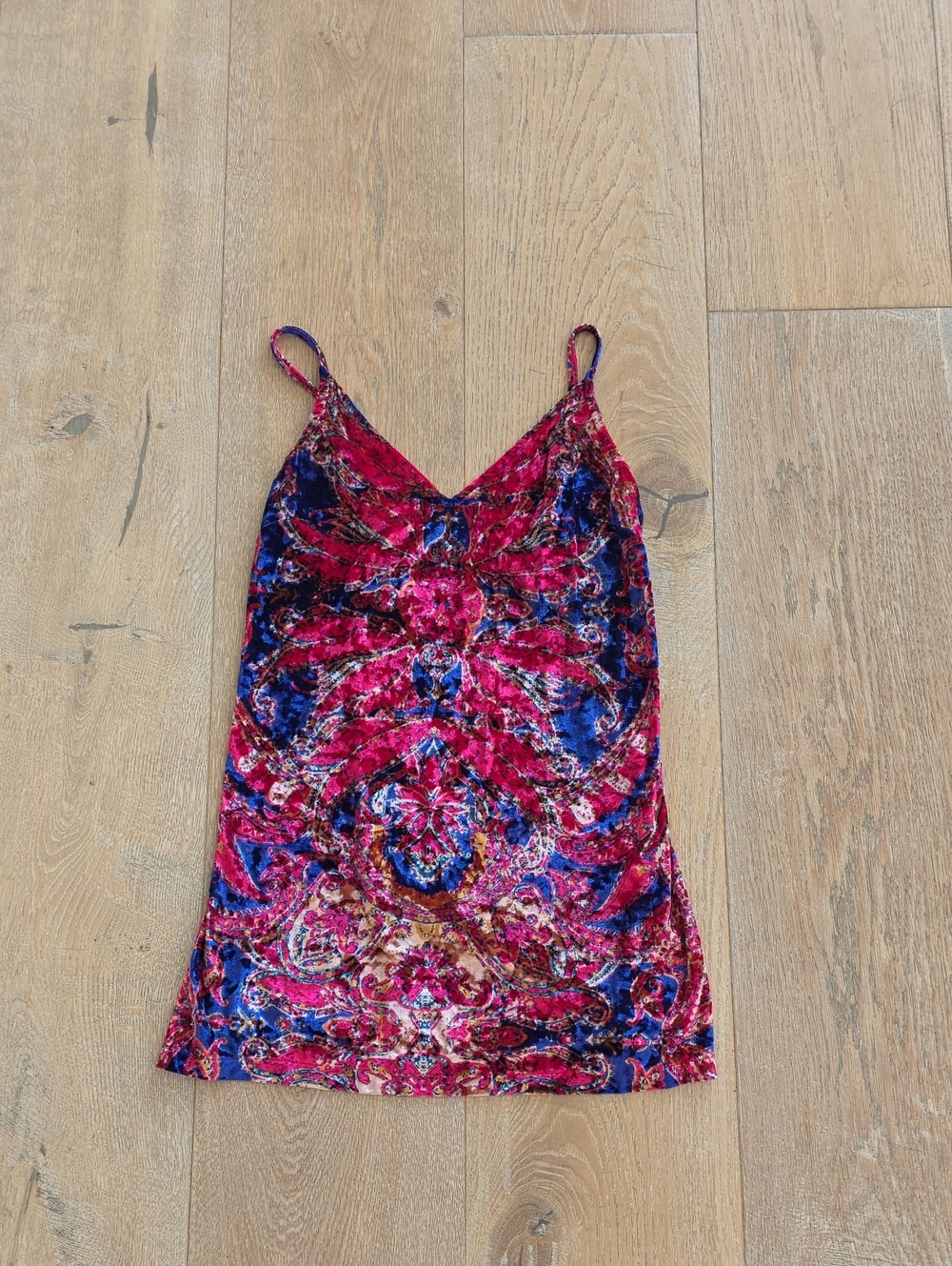 Free People Intimately Boho Velvet mini dress Size L